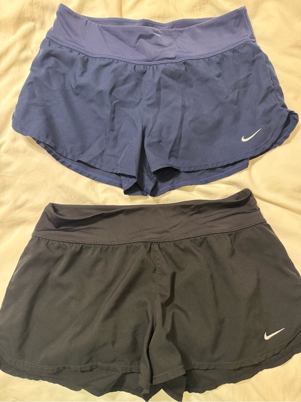 Nike Women’s Athletic Shorts Set - Navy Blue & Black